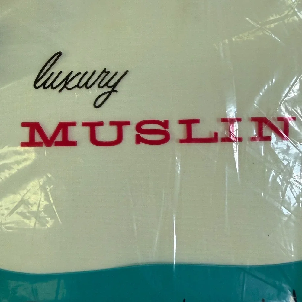 Vintage State Pride Twin Flat Sheets Set 2 100% Cotton White Luxury‎ Muslin NOS